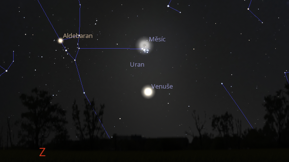 Lyridy budou padat. Plejády, Uran a Venuše na obloze zůstanou